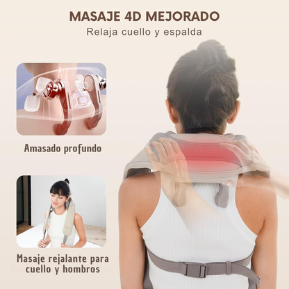 Masajeador inalámbrico para cuello y espalda