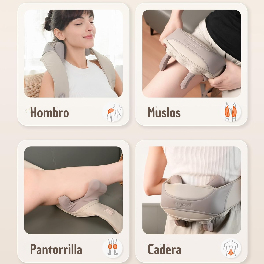 Masajeador inalámbrico para cuello y espalda